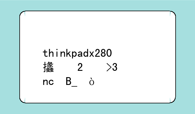 thinkpadx280支持双硬盘吗？