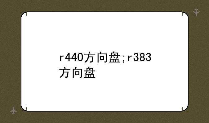 r440方向盘;r383方向盘