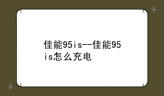 佳能95is--佳能95is怎么充电