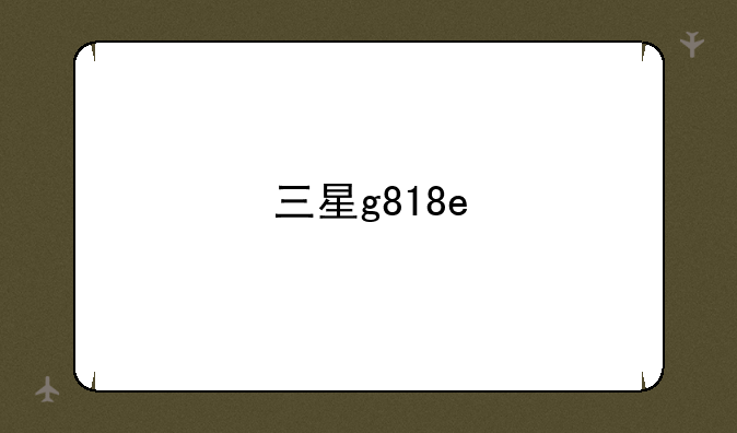 三星g818e