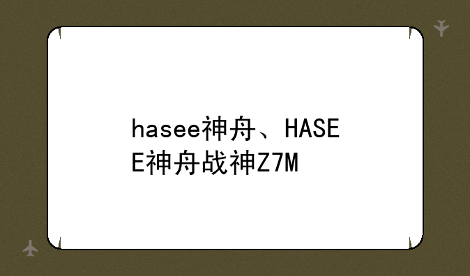 hasee神舟、HASEE神舟战神Z7M